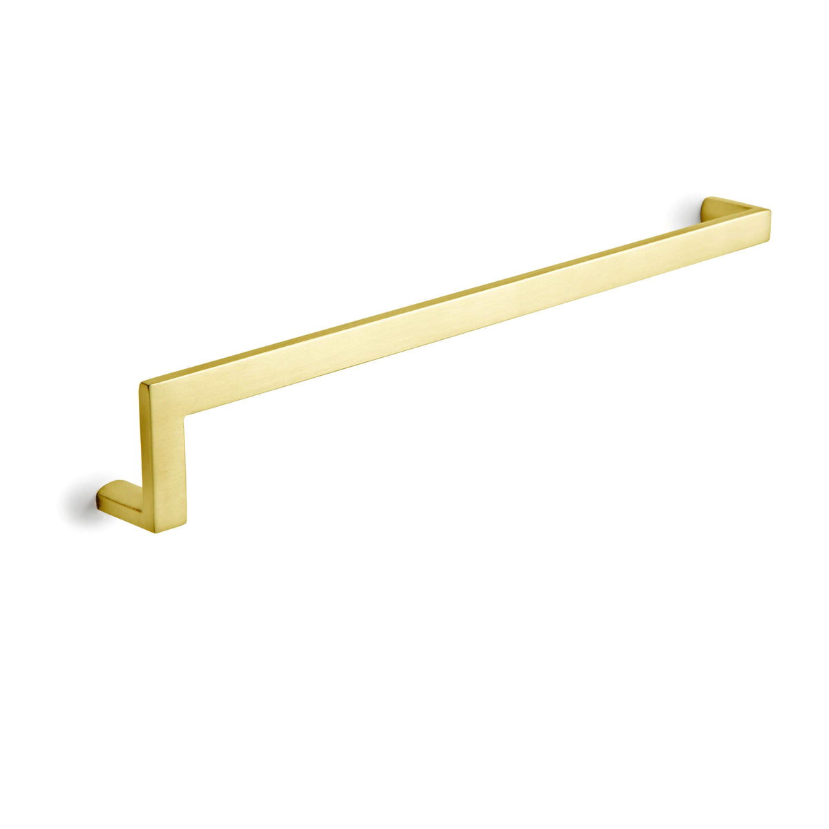 'L' Shape - Cabinet Pull - 10" [254mm] Center to Center (Modern Cabinet Pull Design) - Satin Brass PVD