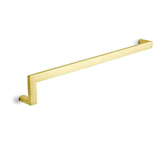'L' Shape - Cabinet Pull - 10" [254mm] Center to Center (Modern Cabinet Pull Design) - Satin Brass PVD