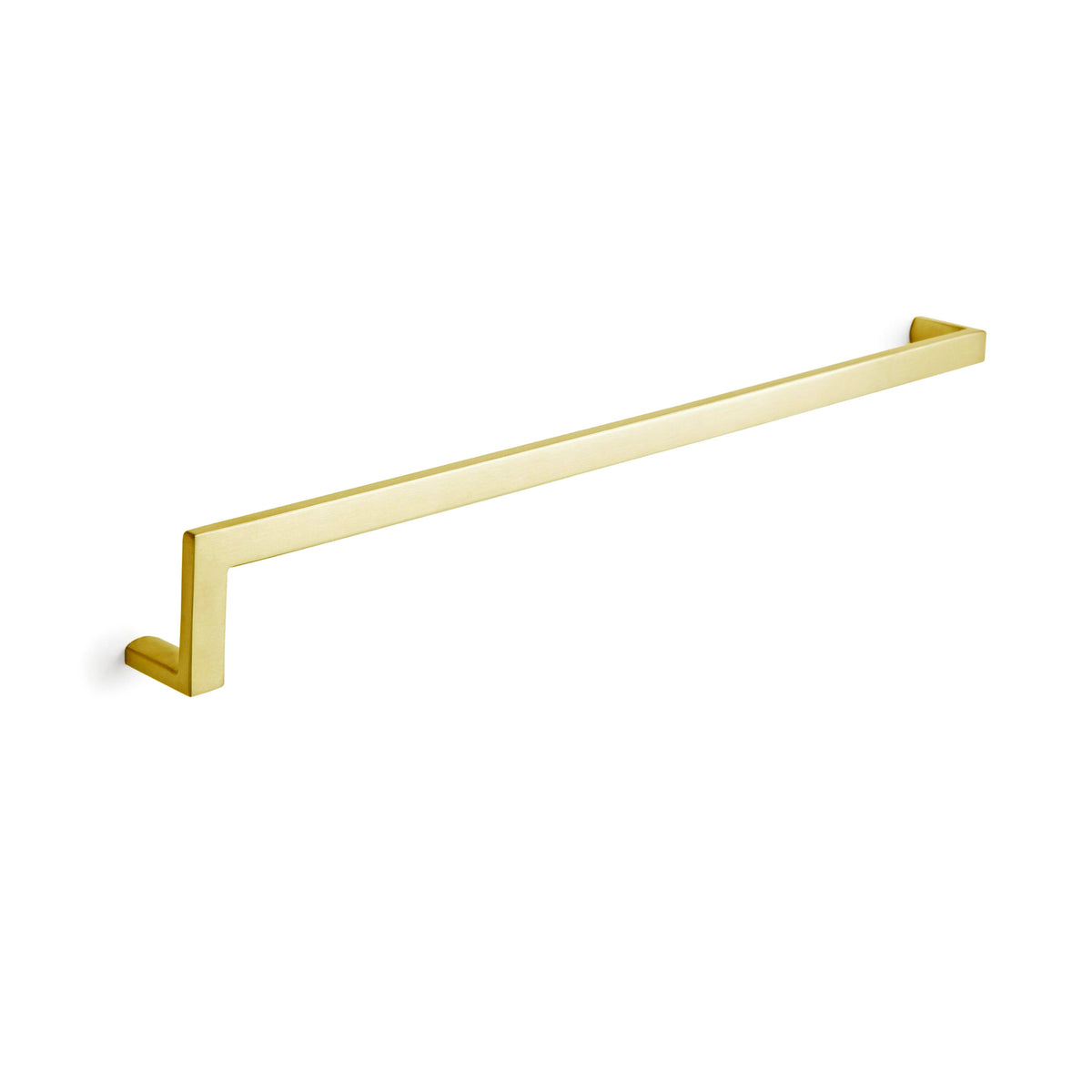 'L' Shape - Cabinet Pull - 12 1/2" [318mm] Center to Center (Modern Cabinet Pull Design) - Satin Brass PVD