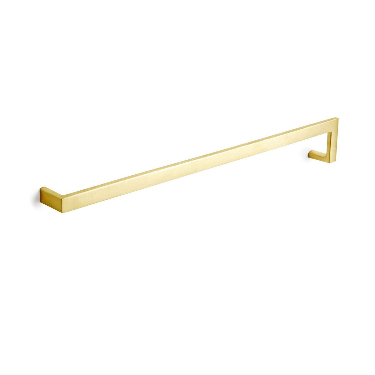 'J' Shape - Cabinet Pull - 12.5 inch [318mm] Center to Center (Modern Cabinet Pull Design) - Satin Brass PVD