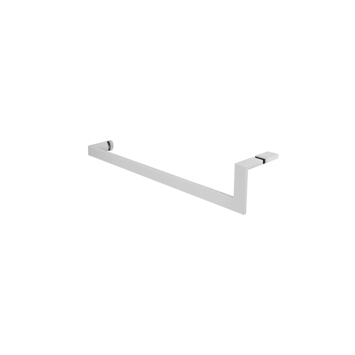 'L' Shape - Glass Door Handle set - Towel Bar + Pull Knob