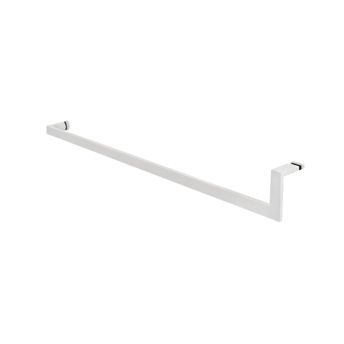 'U' Shape - Glass Door Handle - Single Sided (with Back Side Cap)