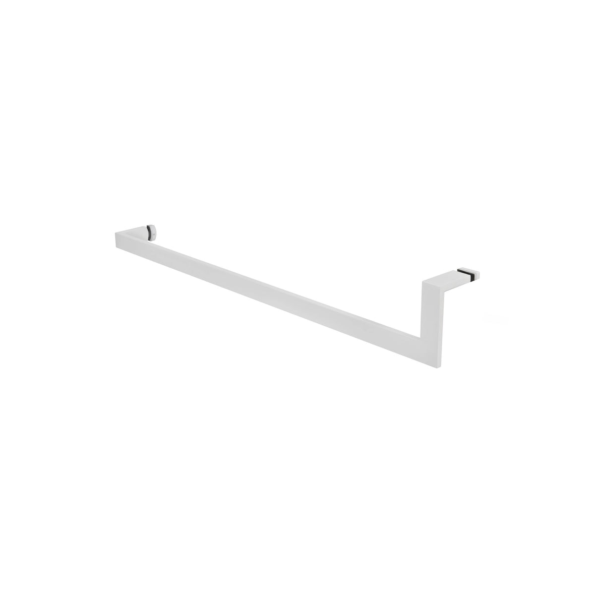 'U' Shape - Glass Door Handle - Single Sided (with Back Side Cap)
