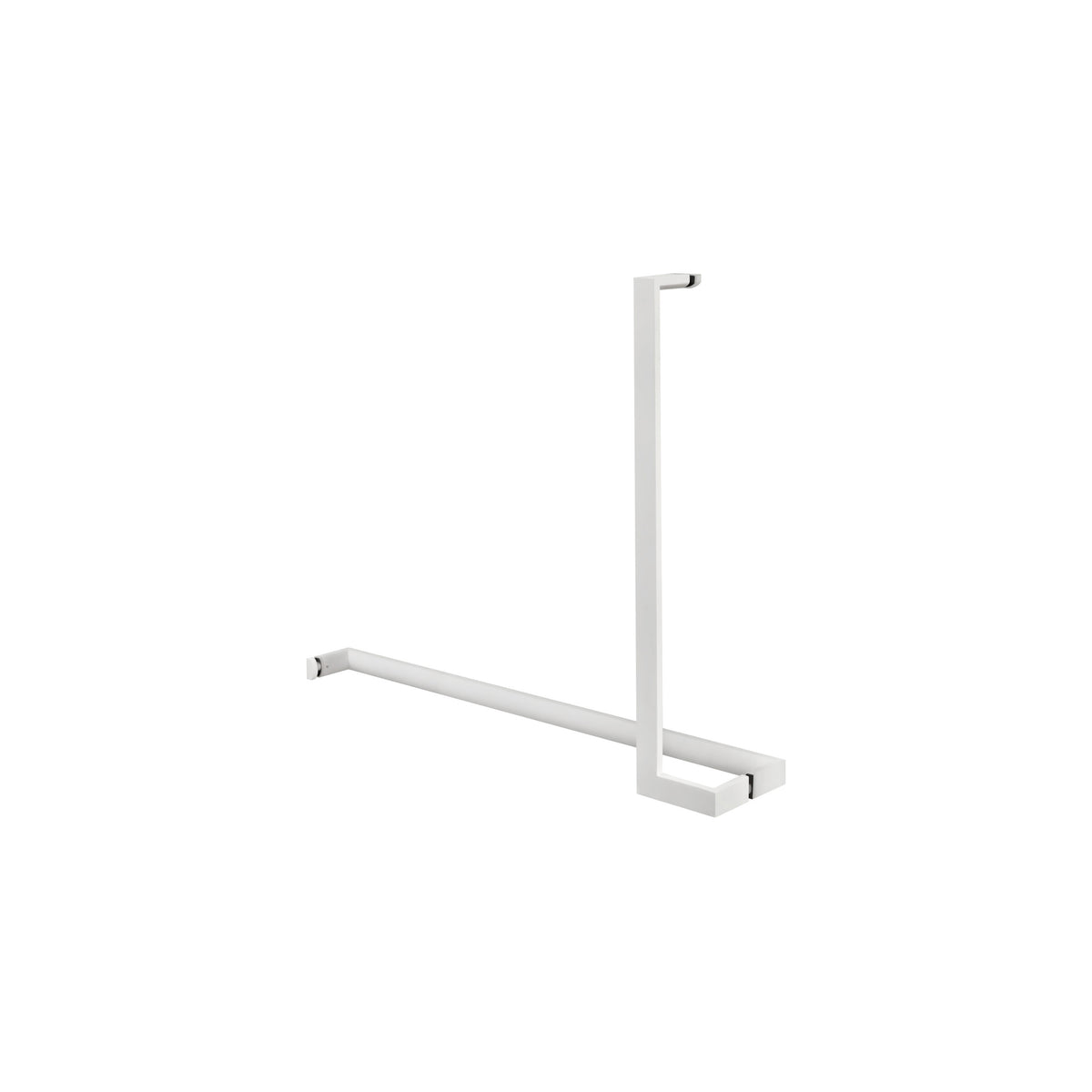 'L'+'I' Shape - Offset Glass Door Handle Set + Towel Bar - Shower Door Handles