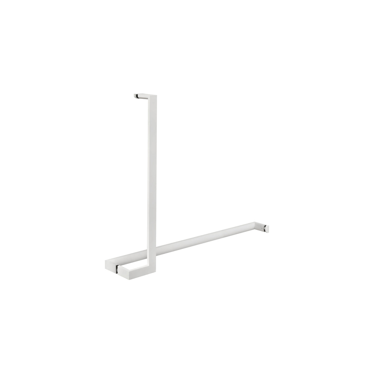 'J'+'I' Shape - Offset Glass Door Handle Set + Towel Bar - Shower Door Handles