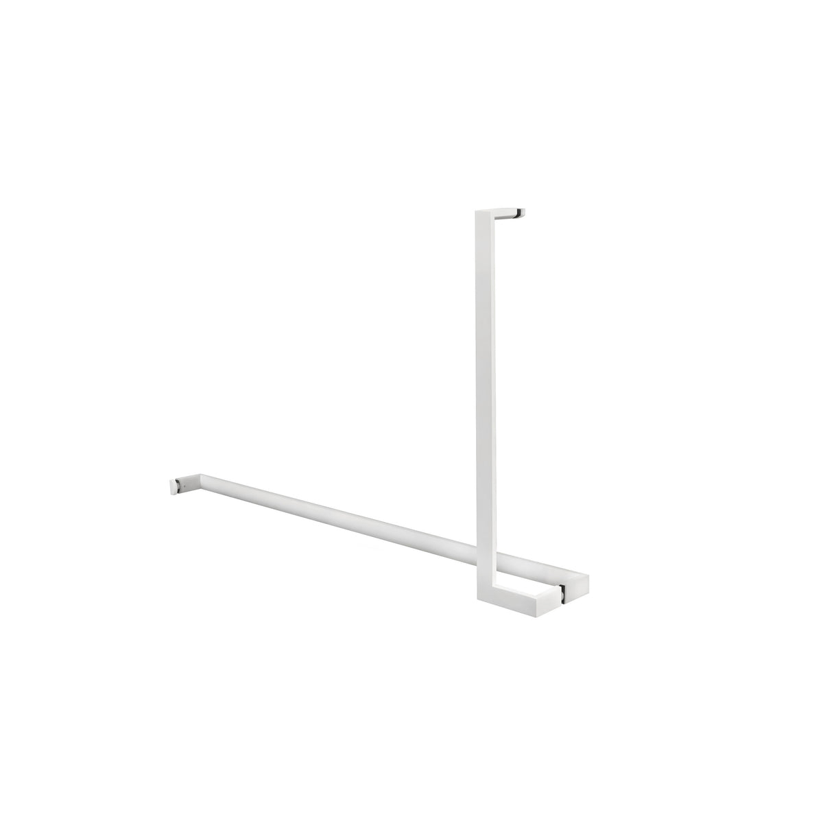 'L'+'I' Shape - Offset Glass Door Handle Set + Towel Bar - Shower Door Handles