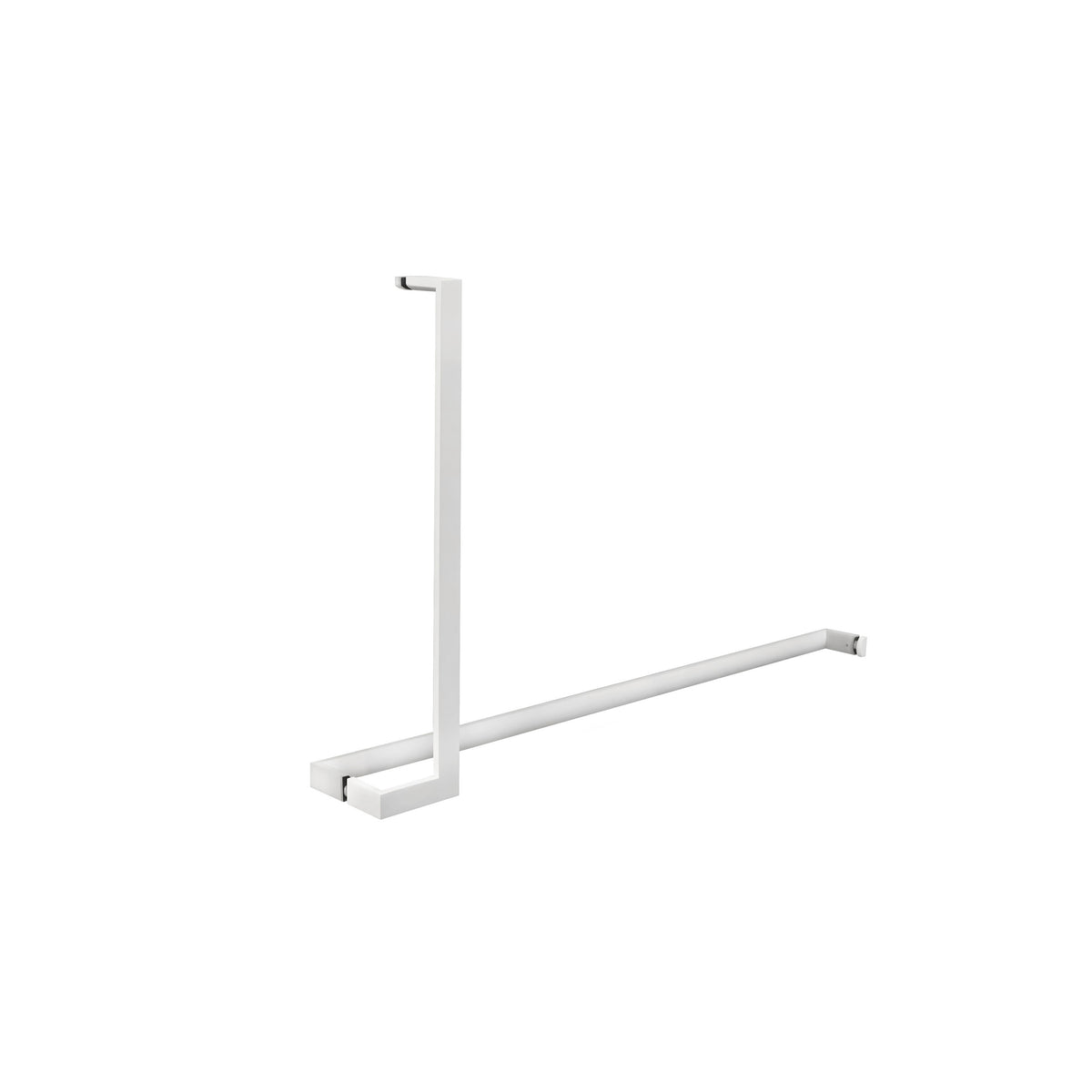'J'+'I' Shape - Offset Glass Door Handle Set + Towel Bar - Shower Door Handles