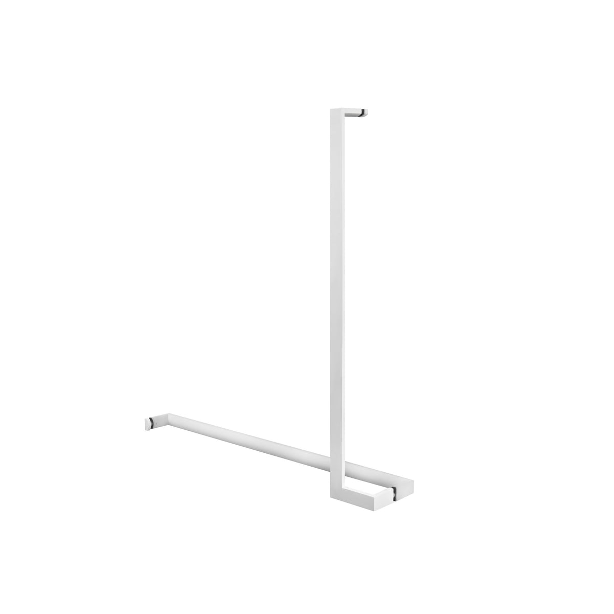 'L'+'I' Shape - Offset Glass Door Handle Set + Towel Bar - Shower Door Handles