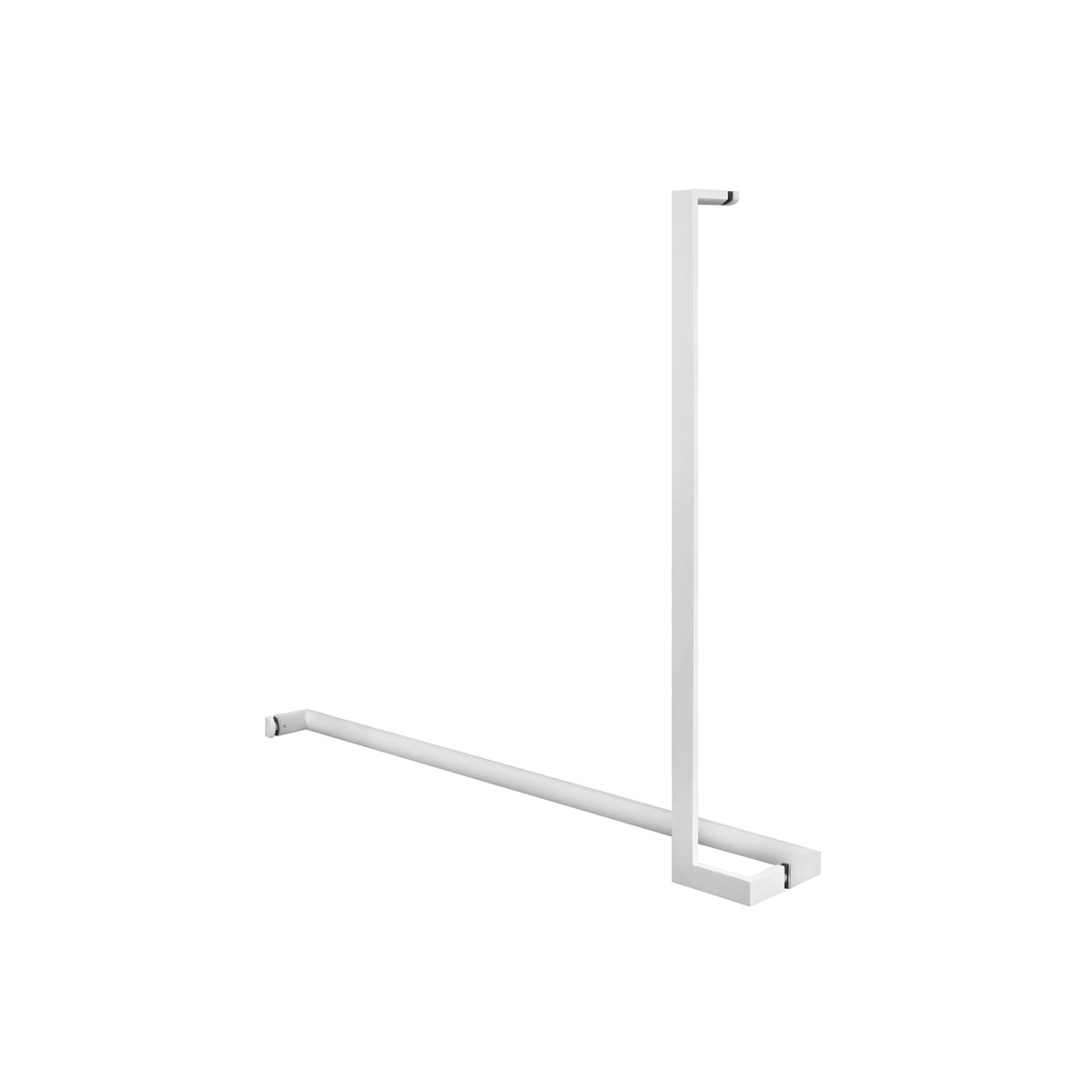 'L'+'I' Shape - Offset Glass Door Handle Set + Towel Bar - Shower Door Handles