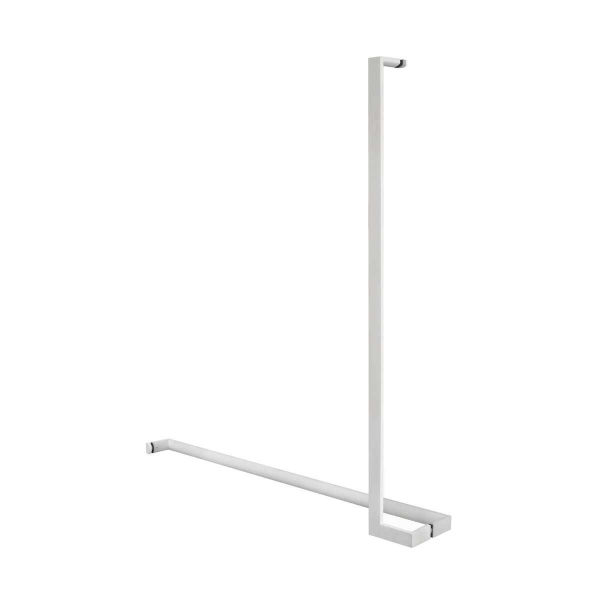 'L'+'I' Shape - Offset Glass Door Handle Set + Towel Bar - Shower Door Handles