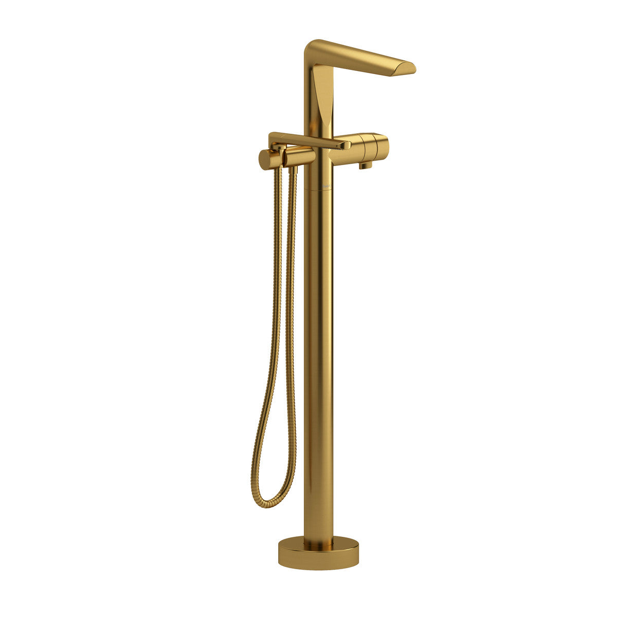 Parabola Thermostatic Single Hole Floor Mount Tub Filler Trim