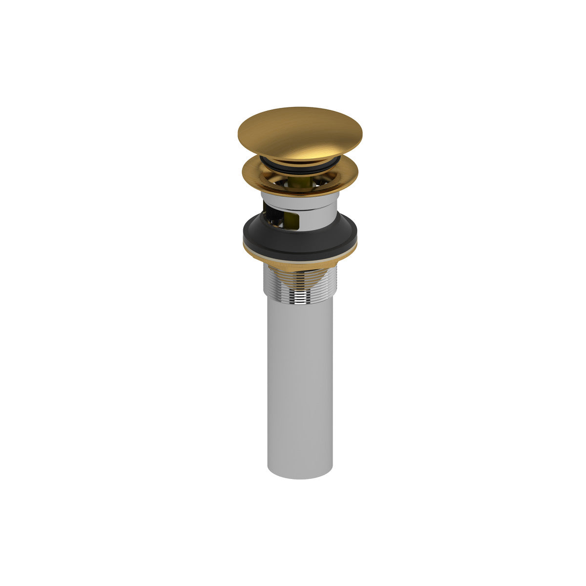 Lavatory Push Drain With Overflow