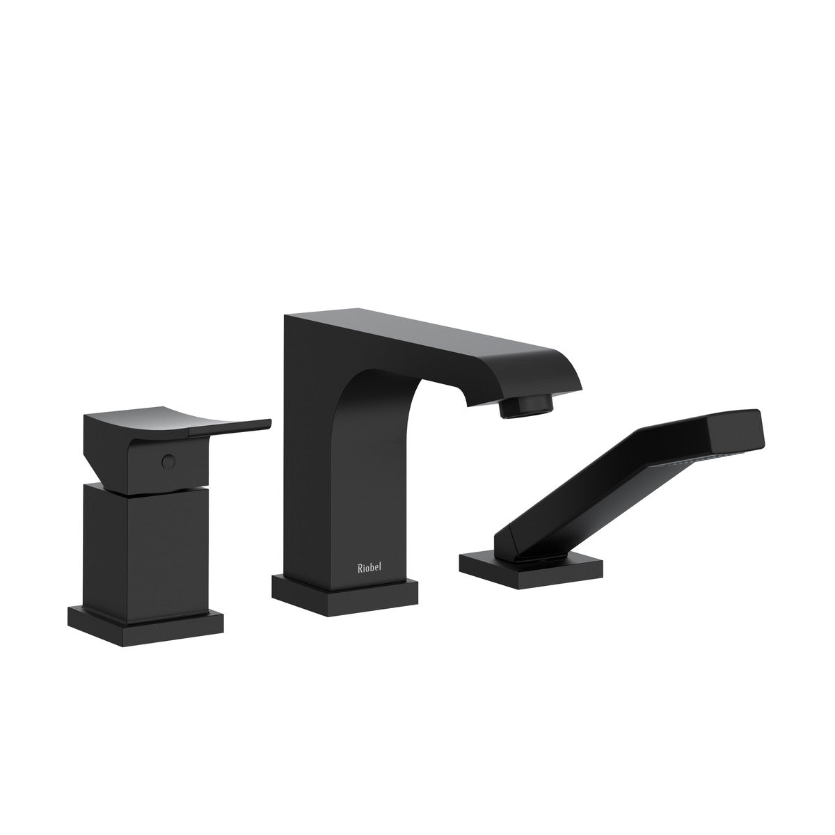 Zendo 3-Hole Pressure Balance Deck Mount Tub Filler Trim