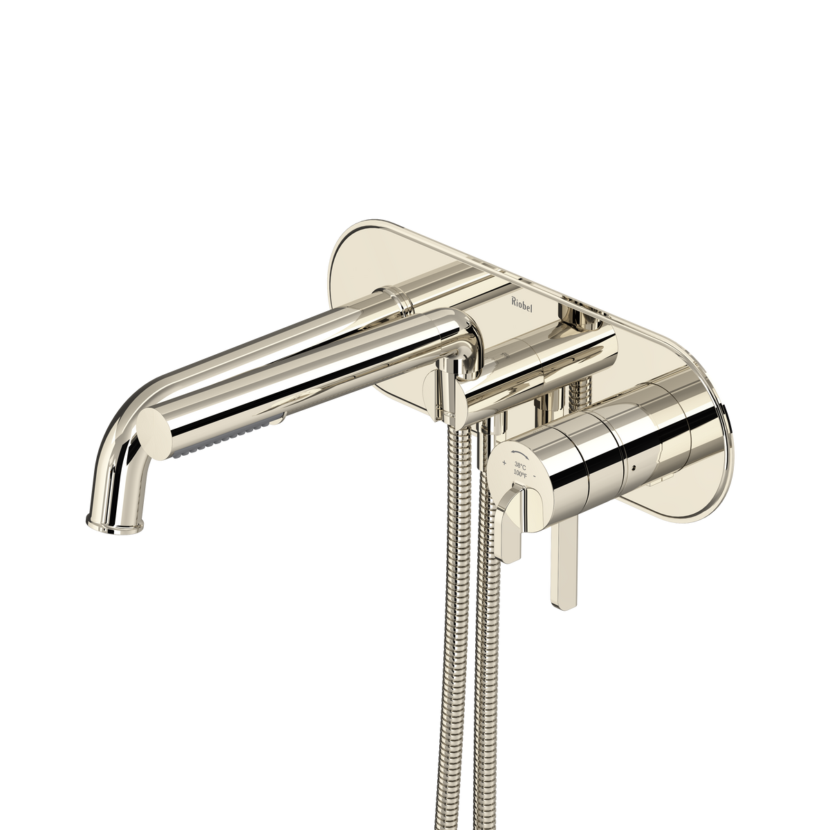Authentica Wall Mount Thermostatic/Pressure Balance Tub Filler Trim