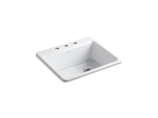 RIVERBY SINK, SINGLE, SR, 3-HOLE