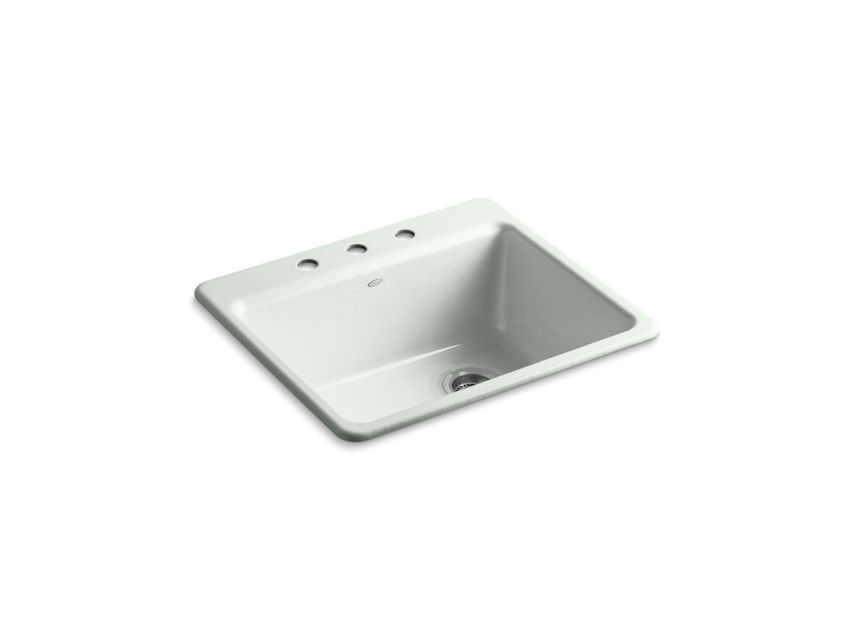 RIVERBY SINK, SINGLE, SR, 3-HOLE