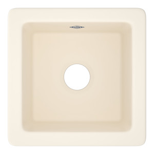 Classic Shaker Single Bowl Square Fireclay Bar and Food Prep Sink - White | Model Number: RC1818WH